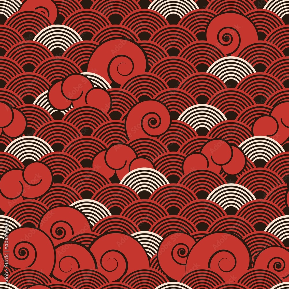 Canvas Prints Traditional japanese vintage seamless pattern