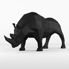 rhinoceros isolated on white background