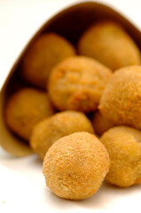 artisanal olives all'ascolana called Olive all'ascolana or olive ascolane are a typical dish from the Marche region, from the city of Ascoli Piceno in Italy.