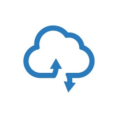 Cloud traffic icon