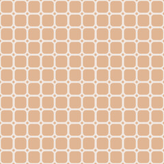 Vector seamless geometric pattern. Beige decorative tile unusual background