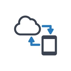 Cloud sync icon