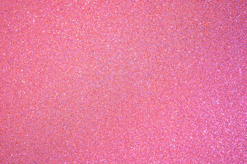 Valentines greeting and wedding invitation card design element. Rose glitter defocused lights background. Pink glitter festive blurred background.High quality photo
