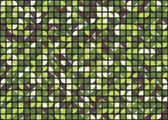 Fototapeta premium Abstract Geometric Pattern generative computational art illustration