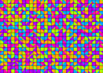 Abstract Geometric Pattern generative computational art illustration