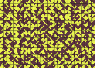 Abstract Geometric Pattern generative computational art illustration
