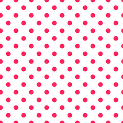 This is a seamless pattern of polka dots on a white background.