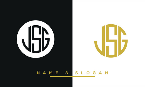 JSG  Abstract Letters Logo Monogram