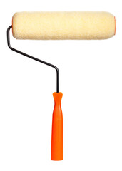 Obraz premium Paint roller isolated on white background with clipping path