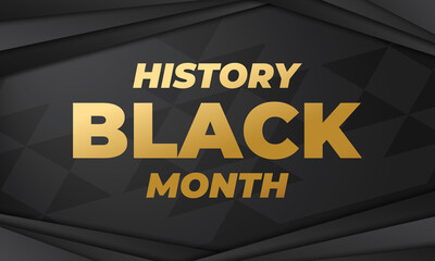 Black History Month. Celebrated annually in February in the USA and Canada, October in Great Britain . Background, poster, greeting card, banner design. 