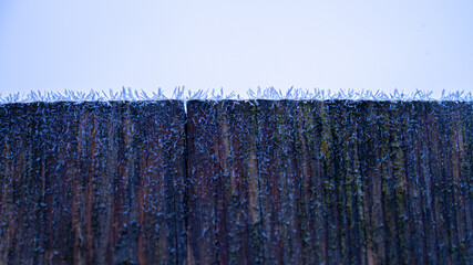 Ice Crystals formng on surfaces pointing and catching light at differet angles for winter layers, textures and images
