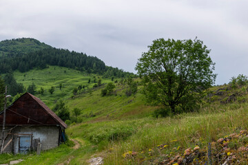 house in the mountains