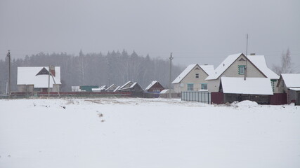 fence, winter, snow, village, farm, rural, countryside, outdoor, abandoned, barn, cold, country, frost, frozen, ice, landscape, nature, nobody, outdoors, scenic, season, snowbank, snowdrift, snowy, ar