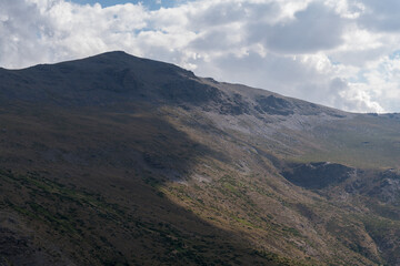 mountainous landscape of Sierra Nevada in southern Spain