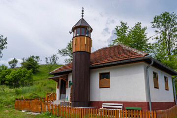 small mosque in the mountains