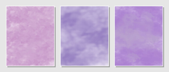 Abstract minimalist set watercolors background.