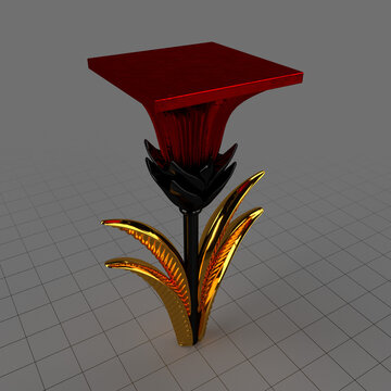 Art deco flower shape