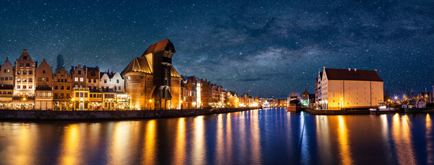 View of the historic part of Gdansk, Poland