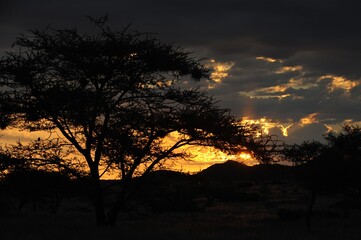 coucher de soleil namibie