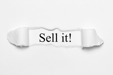 Sell it!