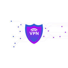 VPN security modern icon. Vector illustration