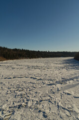 Fototapeta na wymiar The North Saskatchewan River in Winter
