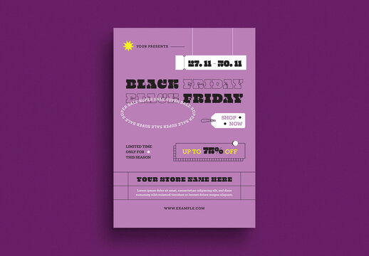 Black Friday Poster Layout
