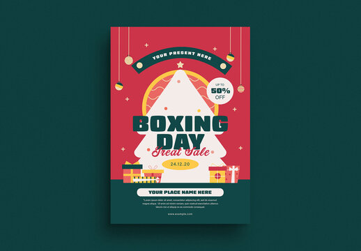 Boxing Day Flyer Layout
