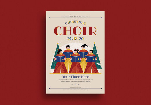 Christmas Choir Flyer Layout