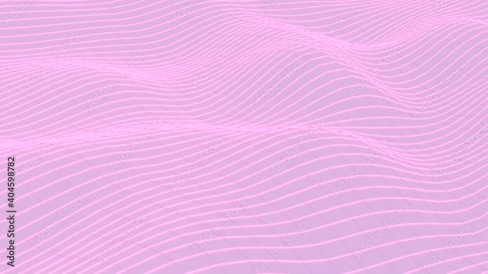 Poster infinite loop simple background animation with line make wave