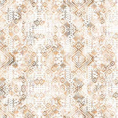 Geometric kilim ikat pattern with grunge texture
- 404607335