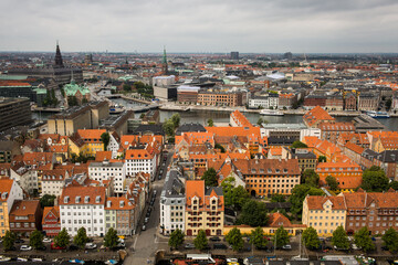 Fototapeta na wymiar cityscape in Europe with older buildings