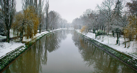 river in winter