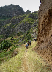 Cape Verde, Santo Antao island, walking tour, going to the top, for success.