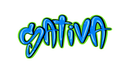 Sativa Bubble Font