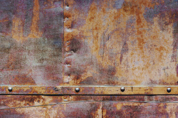 Metal door with rivets - 404610795