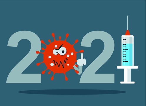 en 2021, le Coronavirus fait un doigt d'honneur au vaccin