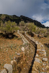 traditional ditch on Orient valley, Mallorca, Balearic Islands, Spain