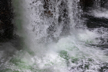 water flowing from a fountain