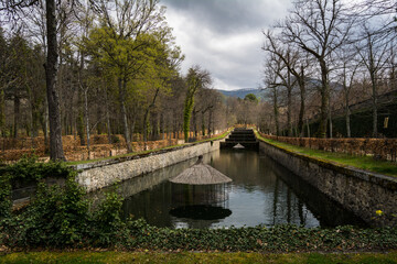 Fototapeta na wymiar Garden of Palace in Spain