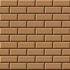 Obraz premium Brown brick texture pixel art. Vector picture.