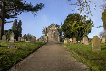 The non-conformist chapel in the Old Cemetery section of Ipswich Cemetery in Suffolk, UK