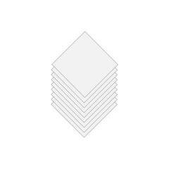 Paper on a white background, vector illustration	