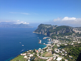 Amalfi Coast from high on a hill