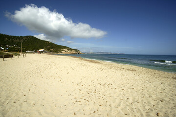 Playa des Cavallet.Ses Salines de Eivissa.Ibiza.Islas Pitiusas.Baleares.España.