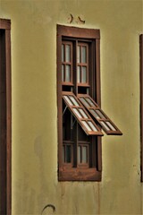 Obraz premium old window with shutters