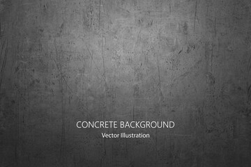 Vector gray concrete texture. Metal background with scratches.