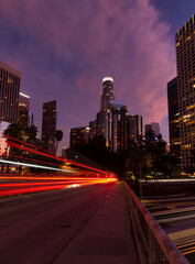 Fototapeta na wymiar Los Angeles at dusk