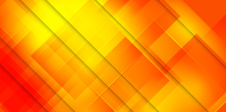 Bright sunny yellow red fire dynamic abstract background. Modern orange color. business banner for sales, event, holiday, party, halloween, birthday, falling. Fast moving 3d lines with soft shadow