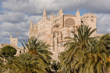 Catedral de Mallorca , siglo  XIII, Monumento Histórico-artístico, Palma, mallorca, islas...